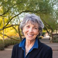 Mary Davis smiles at the camera.