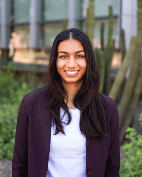 Haley Patel smiles at the camera.